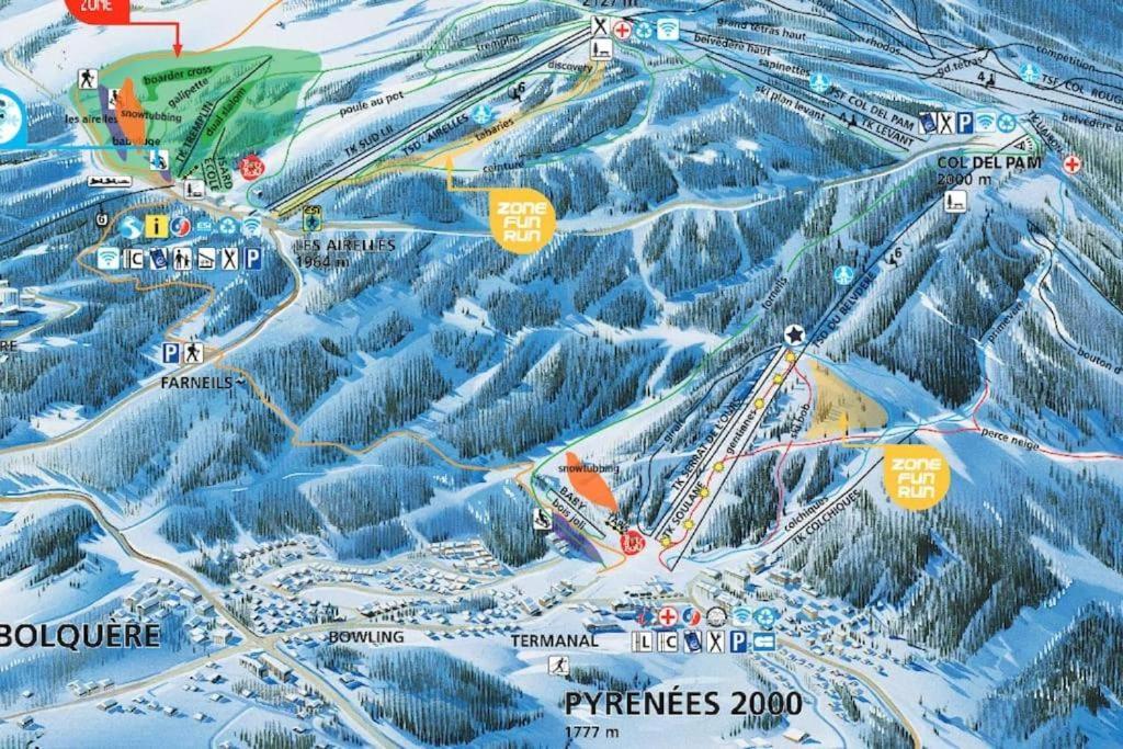 Apt Confortable Au Pied Des Pistes Et De La Foret Bolquere Pyrenees 2000 Dış mekan fotoğraf